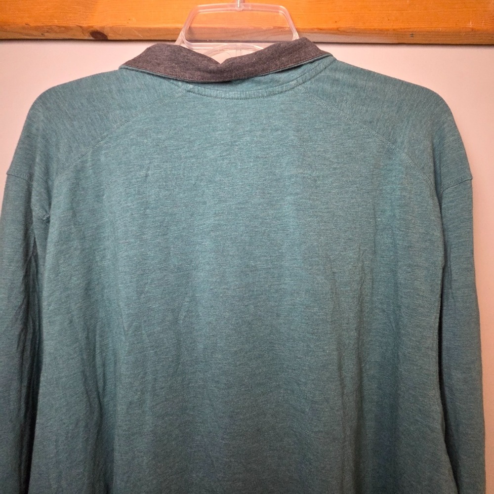 Coolibar Men's Quarter Zip Jacket UPF 50+ Size XL Blue Outdoors Sun Protection - Picture 10 of 11